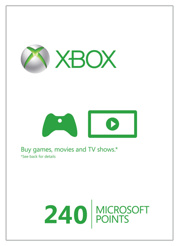 Xbox Live 240 Microsoft Points (Xbox 360)