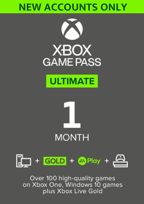 1 Month Xbox Game Pass Ultimate Trial Xbox One/Xbox Series X|S/PC (WW) (New Accounts Only)