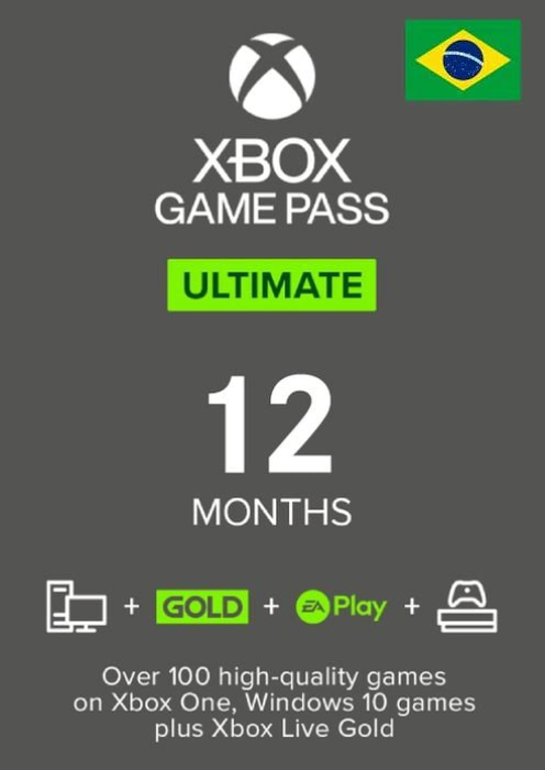 12 Months Xbox Game Pass Ultimate Xbox One/Xbox Series X|S/PC (Brazil)