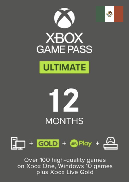 12 Months Xbox Game Pass Ultimate Xbox One/Xbox Series X|S/PC (Mexico)