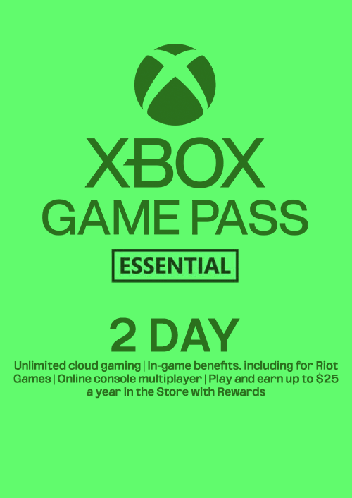 Xbox Game Pass Essential - 2 Day Trial Membership (WW)