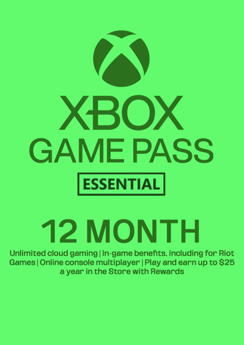 Xbox Game Pass Essential - 12 Month Membership (UAE)